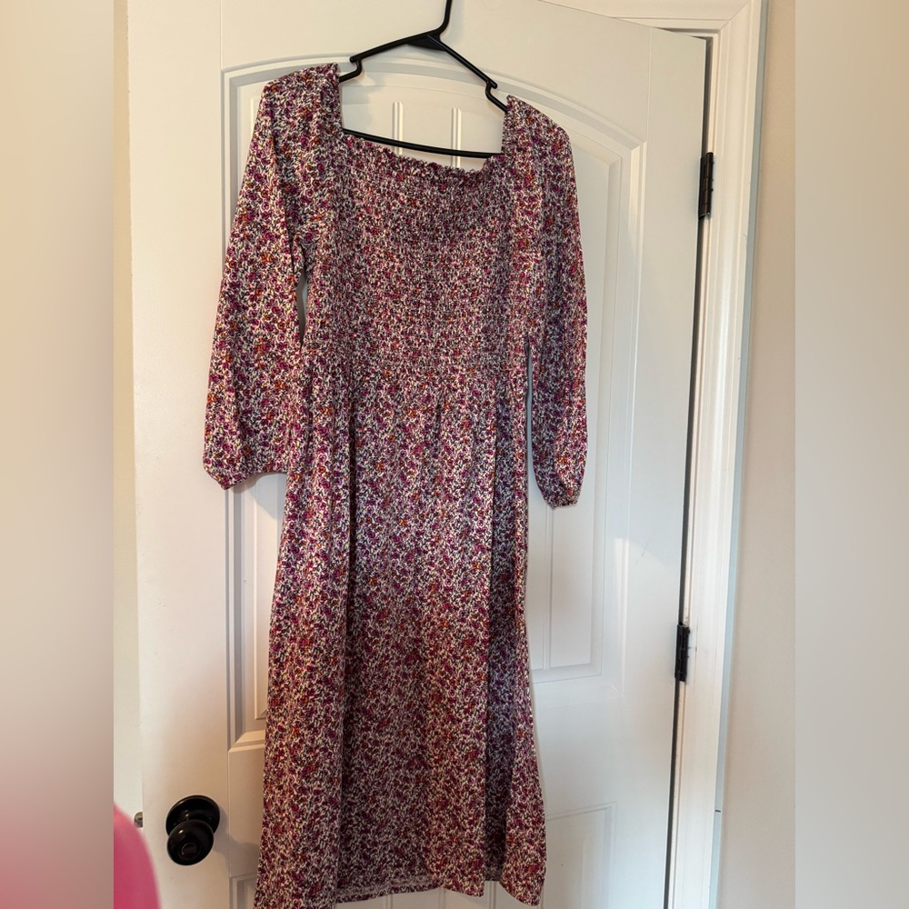 Loft Multicolor Patterned Knit Midi Dress. Perfec… - image 2